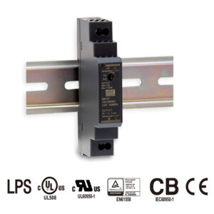 MEANWELL - HDR-15-12 - Priemyselný napájací spínaný zdroj 12V 15W na DIN