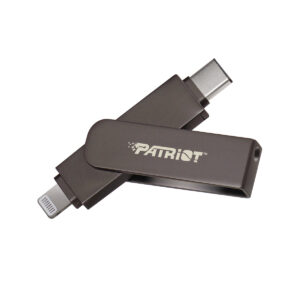 Patriot iLuxe Stick C MFi/256GB/USB 3.2/Lightning + USB-C/Čierna