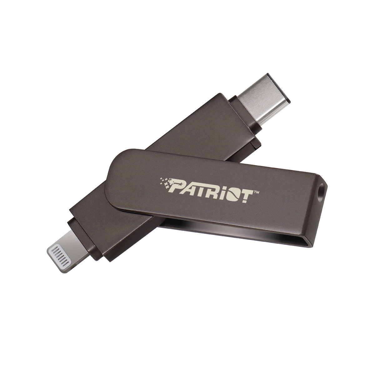 Patriot iLuxe Stick C MFi/512GB/USB 3.2/Lightning + USB-C/Čierna