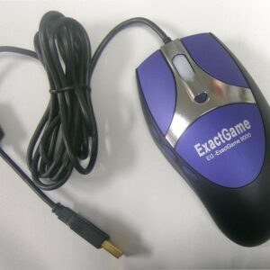 EXACTGAME EG-ExactGame9000/Herná/Laserová/Pre pravákov/2 000 DPI/Drôtová USB/Čierna-modrá