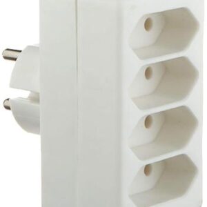 PremiumCord Rozštvorka 230V biela 4x2,5A