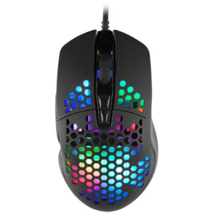 C-TECH Scarab/Herná/Optická/Pre pravákov/7 200 DPI/Drôtová USB/Čierna