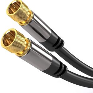 PremiumCord Satelitný antenný HQ kábel F male - F male (135 dB) 4x tienený 1,5m