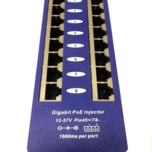 Gigabitový tienený 8-portový PoE panel