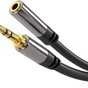 PremiumCord HQ tienený predlžovací kábel Jack 3.5mm - Jack 3.5mm M/F 3m