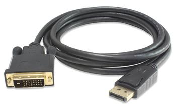 PremiumCord DisplayPort na DVI kábel 3m, tieň. M/M