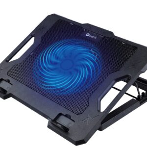 Chladiaca podložka C-TECH CLP-S100, 17", 1x 140mm, 2x USB, modré podsvietenie