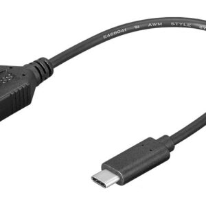 PremiumCord Adaptér USB-C(M) - USB 3.0 A(F), 0,2 m