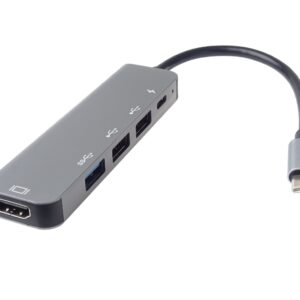 PremiumCord USB-C na HDMI + USB3.0 + 2x USB2.0 + PD(power delivery) adaptér