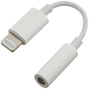PremiumCord Apple Lightning audio redukčný kábel na 3.5 mm stereo jack/female, biely