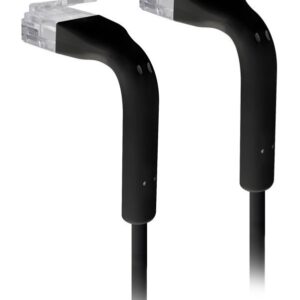 Ubiquiti U-Cable-PATCH-RJ45-BK, Ethernet Patch Kábel, 0,1m (0,22m s konektormi), Cat6, čierny