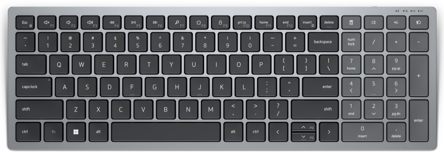 Dell KB740/Bezdrôtová Bluetooth/HU layout/Sivá