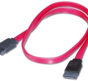 PremiumCord 0,5m dátový kábel SATA 1.5/3.0 GBit/s červený