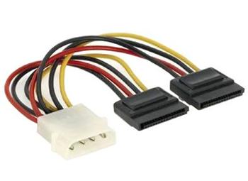 PremiumCord Napájací kábel k HDD 5,25 Molex-2xSeri