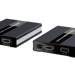 PremiumCord HDMI KVM extender s USB na 60m cez jeden kábel Cat5/6, bez oneskorenia