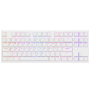 Genesis herná mechanická klávesnica THOR 404/RGB/Khail Box Brown/Drôtová USB/US layout/Biela