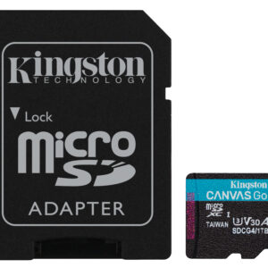 Kingston Canvas Go Plus A2/Micro SDXC/1TB/UHS-I U3 / Class 10/+ Adaptér