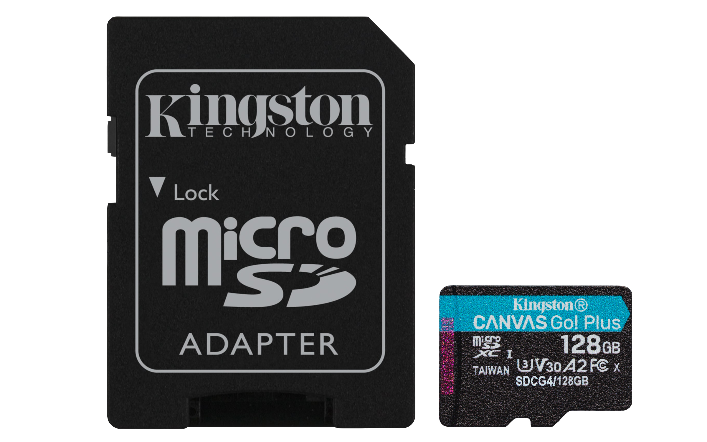 Kingston Canvas Go Plus A2/Micro SDXC/128GB/UHS-I U3/Class 10/+ Adaptér