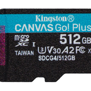 Kingston Canvas Go Plus A2/Micro SDXC/512GB/UHS-I U3 / Class 10