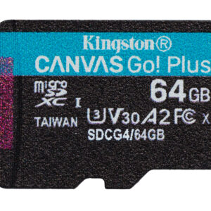 Kingston Canvas Go Plus A2/Micro SDXC/64GB/UHS-I U3 / Class 10