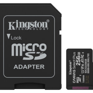 Kingston Canvas Select Plus/Micro SDXC/256GB/UHS-I U1 / Class 10/+ Adaptér