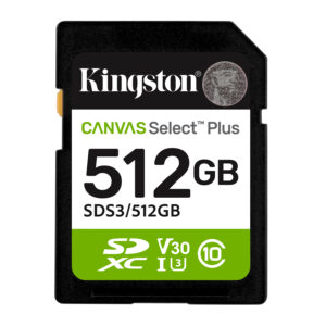 Kingston Canvas Select Plus/SDXC/512GB/UHS-I U3 / Class 10