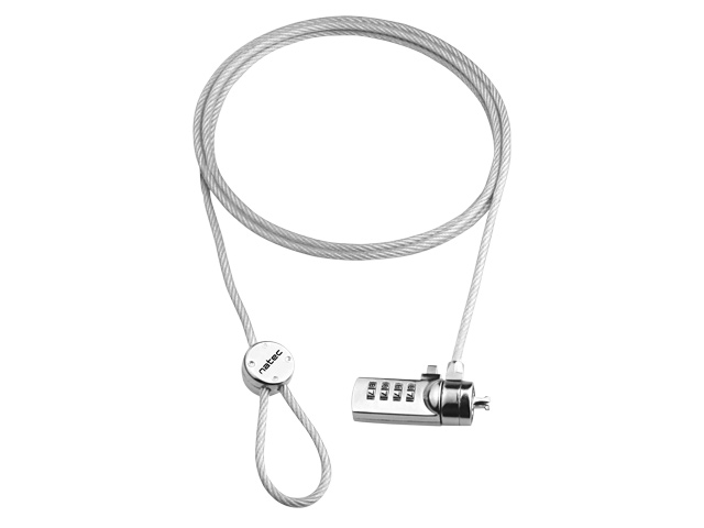 Lankový bezpečnostný zámok na kód pre notebook Natec Lobster Code