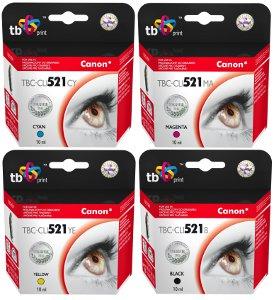 Multipack TB CMYK kompatibilný s Canon CLI-521