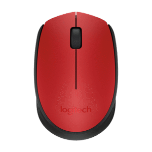 Logitech M171/Kancelárska/Optická/1 000 DPI/Bezdrôtová USB/Čierna-červená