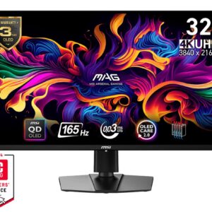 MSI MAG/321UP QD-OLED/31,5"/QD-OLED/4K UHD/165Hz/0,03ms/Čierna/3R