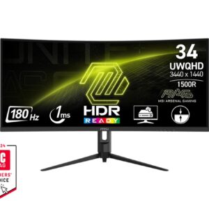 MSI MAG/342CQR E2/34"/VA/wQHD/180Hz/1ms/Čierna/3R