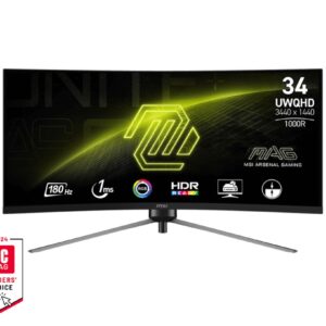 MSI MAG/345CQR/34"/VA/wQHD/180Hz/1ms/Čierna/3R