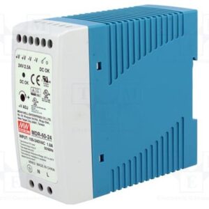 MEANWELL - MDR-60-12 - Priemyselný napájací zdroj 12V 60W na DIN lištu