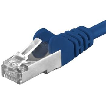 Premiumcord Patch kábel CAT6a S-FTP, RJ45-RJ45, AWG 26/7 5m, modrá