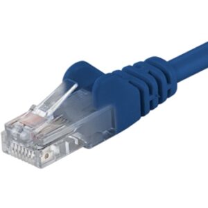 PremiumCord Patch kábel UTP RJ45-RJ45 level 5e 5m modrá