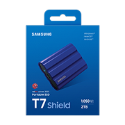 Samsung T7 Shield/2TB/SSD/Externý/2.5"/Modrá/3R