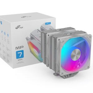 FSP Chladič CPU MP7-WA Dual, 120mm FDB Fan, White