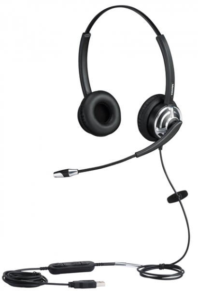 WELL Mairdi MRD-805D USB, náhlavka dvojušná (USB s ovládaním hlasitosti)