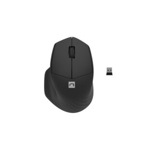 Natec optická myš SISKIN 2/Kancelárska/Optická/Pre pravákov/1 600 DPI/USB+BT/Čierna