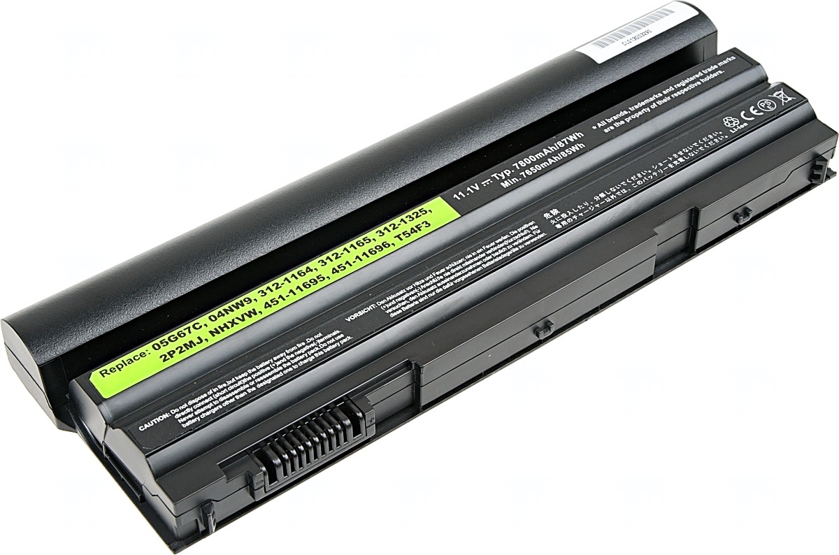 Batéria T6 Power Dell Latitude E6420, E6430, E6520, E6530, E5420, E5430, 7800mAh, 87Wh, 9cell