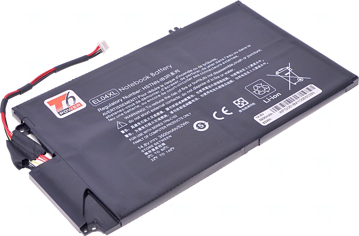 Batéria T6 Power HP Envy 4-1000, Envy 4-1100, Envy 4-1200 serie, 3500mAh, 52Wh, 4cell, Li-pol