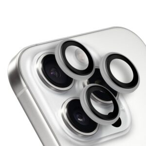 OBAL:ME Ochrana Šošoviek pre Apple iPhone 15 Pro/15 Pro Max White Titanium