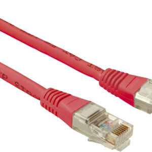SOLARIX patch kábel CAT5E UTP PVC 0,5m červené