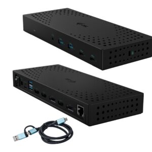 i-tec USB 3.0 / USB-C / Thunderbolt, 3x 4K Docking Station Gen 2, Power Delivery 100W