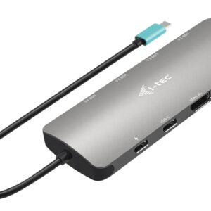 i-tec USB-C Metal Nano 2x HDMI Docking Station, PD 100W