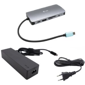 i-tec USB-C Metal Nano Dock HDMI/VGA s LAN, Power Delivery 100 W + zdroj 100W