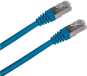 Patchkábel S/FTP, Cat6, 2xRJ45, 10m červený
