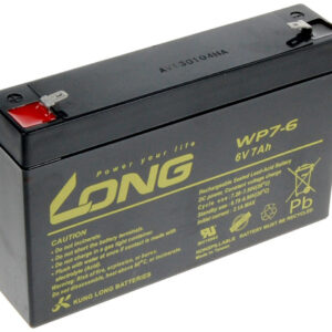 Long 6V 7Ah olovený akumulátor F1