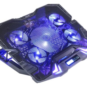 EVOLVEO Ania 5, chladiaci podstavec pre notebook, modré podsvietenie