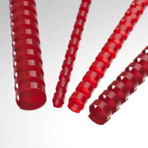 Plastové chrbty 8 mm, červené